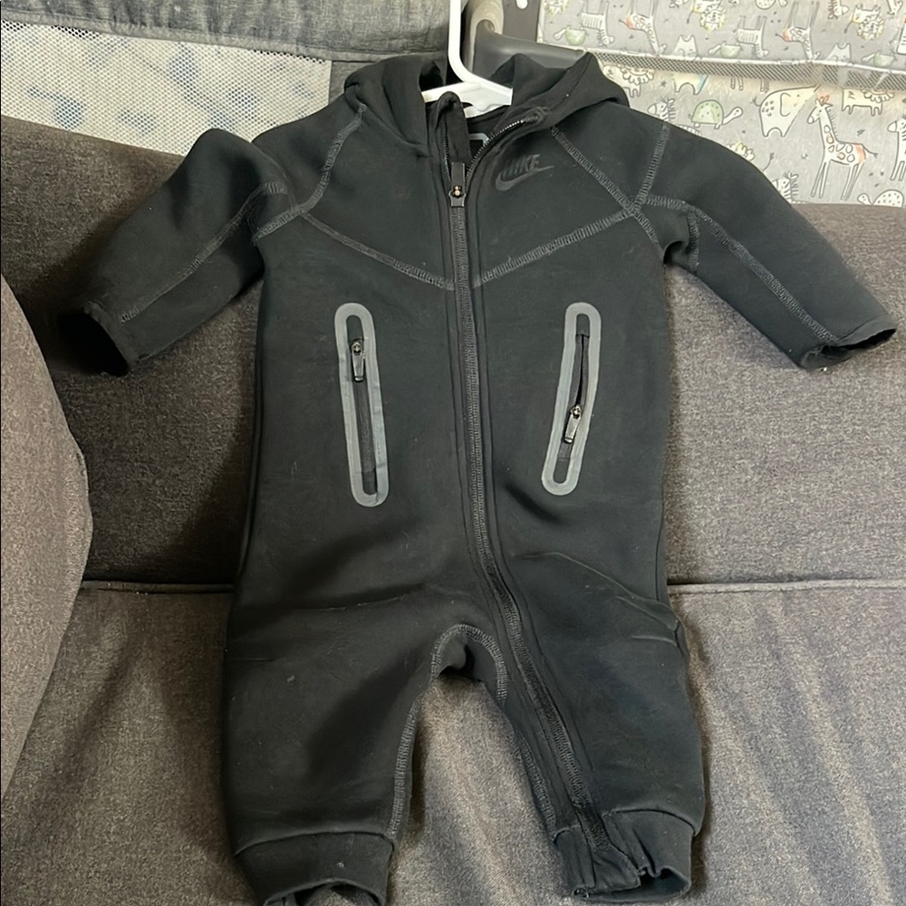 Nike Black One Piece Footies Performance Wear